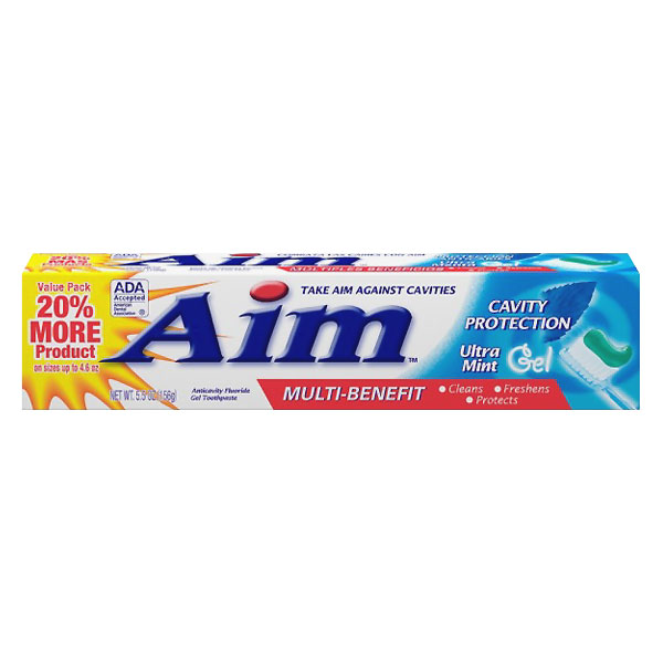 Aim Cavity Protection Multi-Benefit Gel Toothpaste - Ultra Mint - 5.5oz